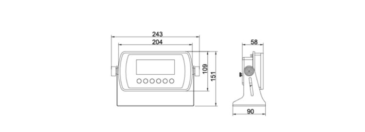 GSI401 Digital Platform Scales Weighing Indicator