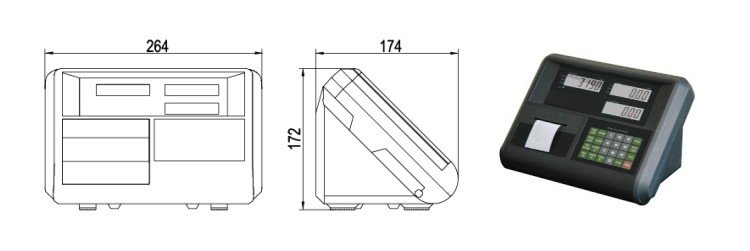 GSI406 platform scale Digital weighing indicator with printer
