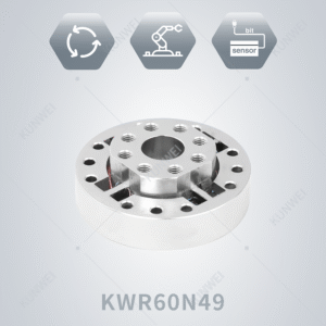 KUNWEI / KWR60N49 / 맞춤형 60mm 49Nm RS485 정적 로봇 관절 토크 센서