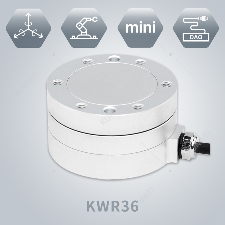 KUNWEI / KWR36 / 36mm Микро 6-осевой датчик силы и крутящего момента