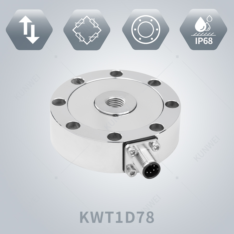 KUNWEI / KWT1D78 / Радиальный круглый тензодатчик с резьбой