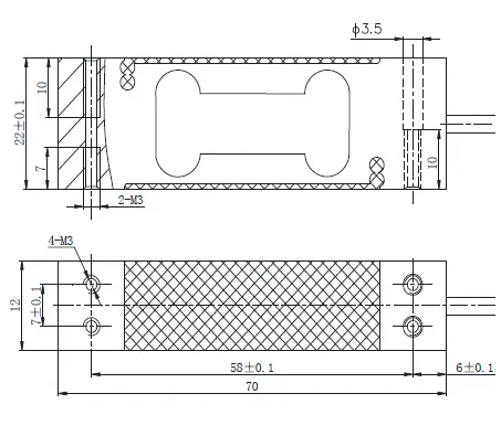 300g 500g 1kg 2kg 3kg 5kg Miniature Single Point Load Cell (B707)