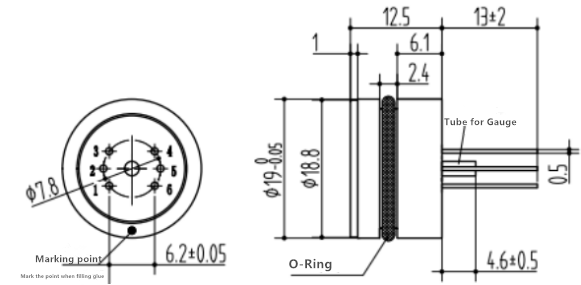 Φ19mm Piezoresistive Silicon Pressure Sensor PC10P Φ19mm Piezoresistive Silicon Pressure Sensor PC10P