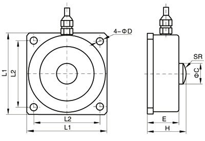 Compression load cell 300kg to 50 ton dimension
