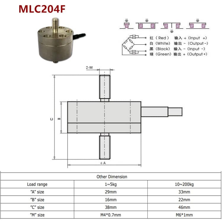 MLC204F Dimension Drawing