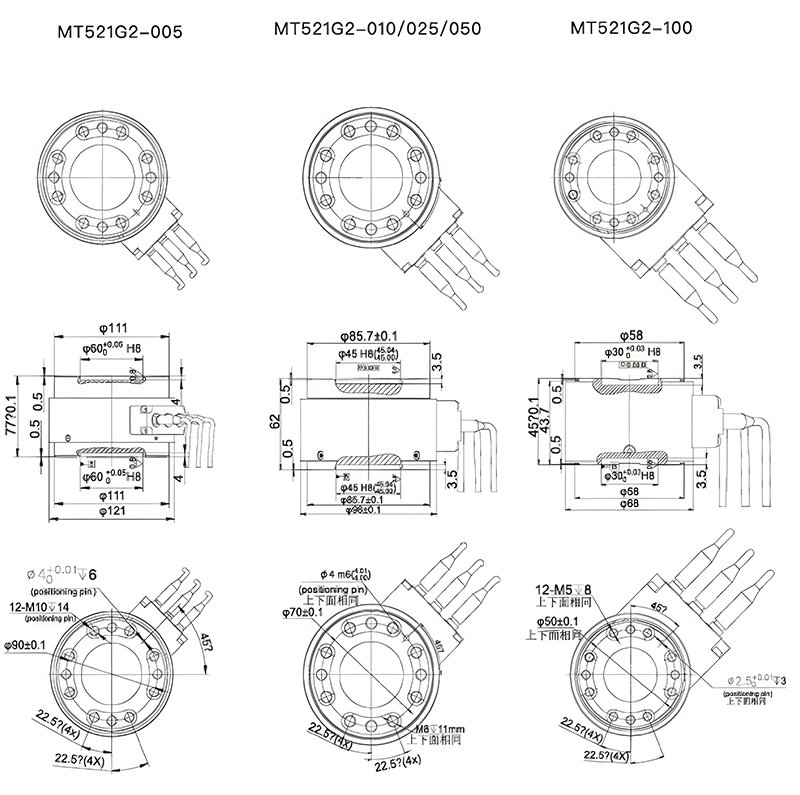MT521G2 6 Axis Force Sensor