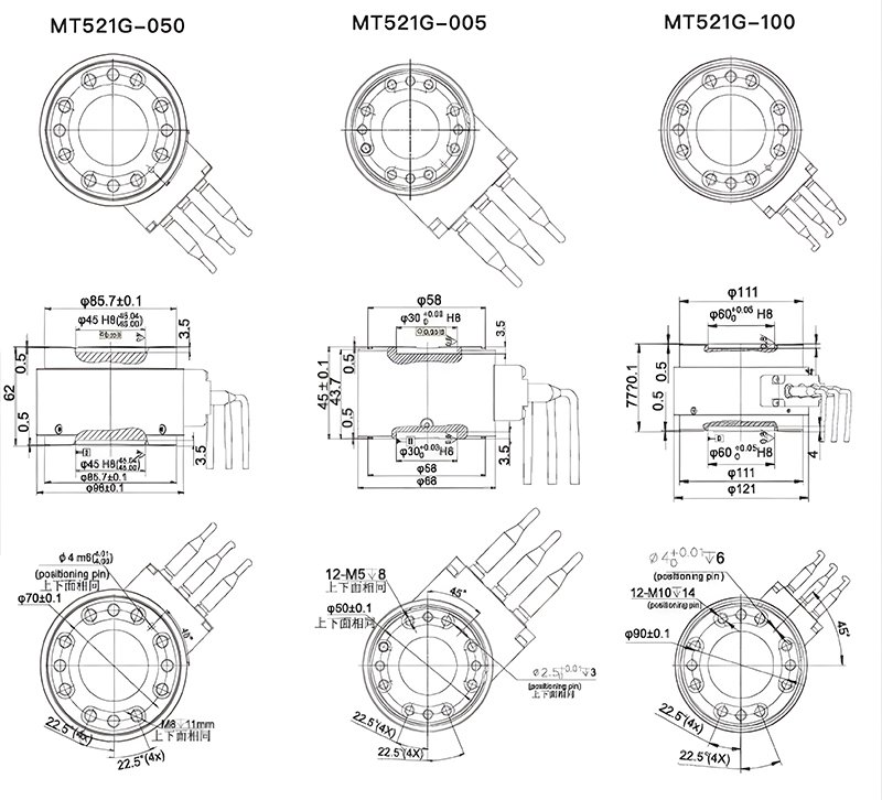 MT521G 3 Axis Force Sensor