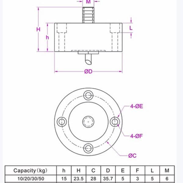 MLC204EA Dimension Drawing