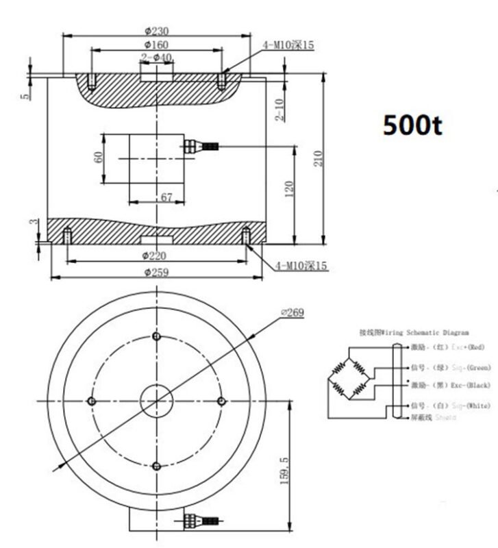 MLC407 500t Dimension Drawing