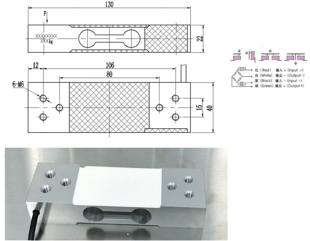MLC601AC platform scale load cell