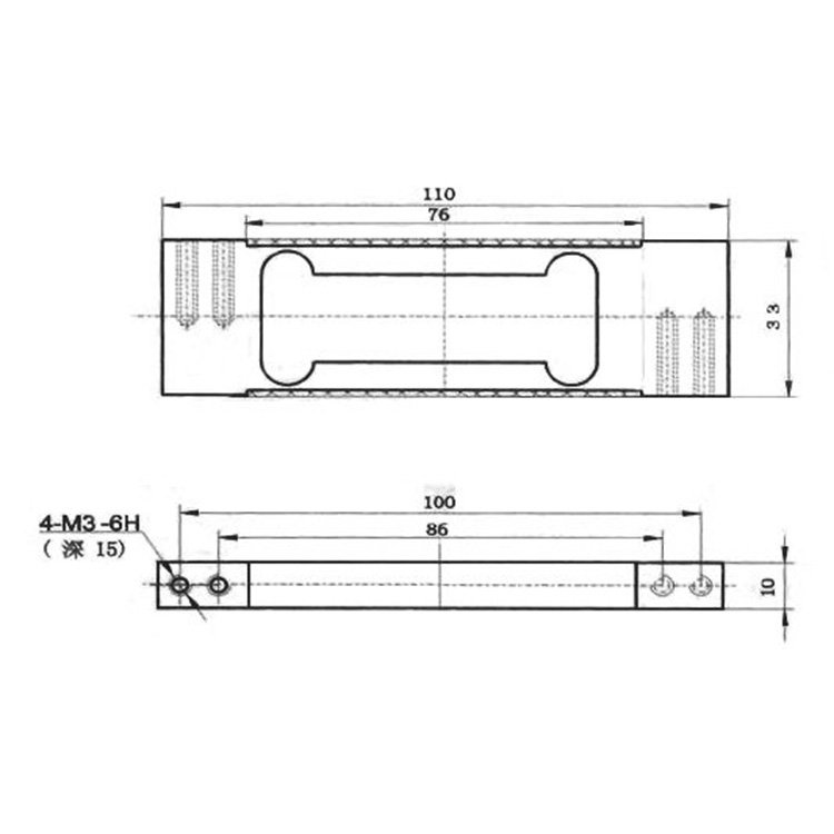 MLC605D electronic balance load cell Dimensions