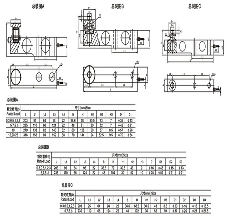 MLC801 platform scale load cell-MANYYEAR TECHNOLOGY