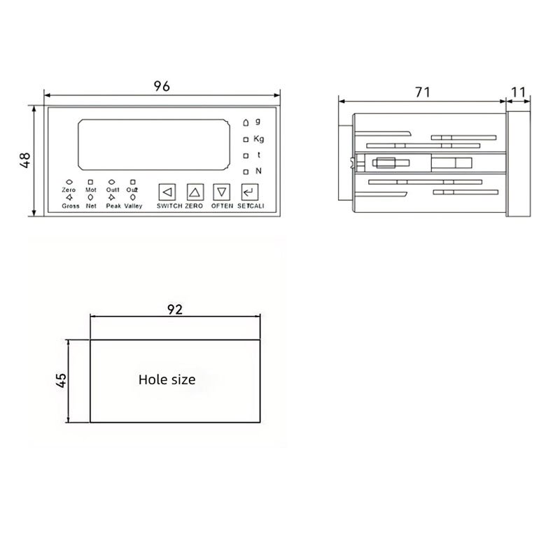 AWD21A-weighing controller drawing