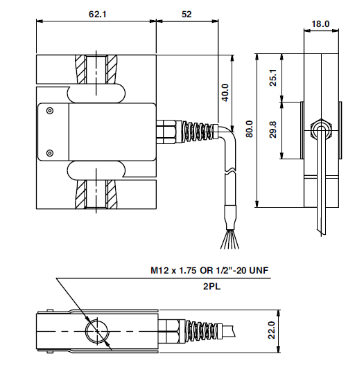 614-S type force sensor