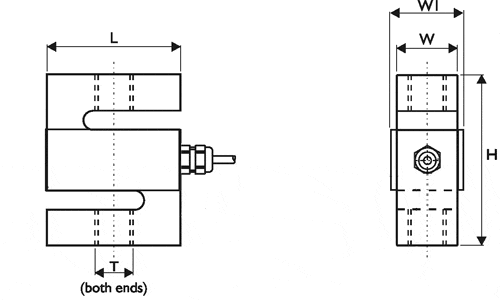 DBBSM s type load cell outline