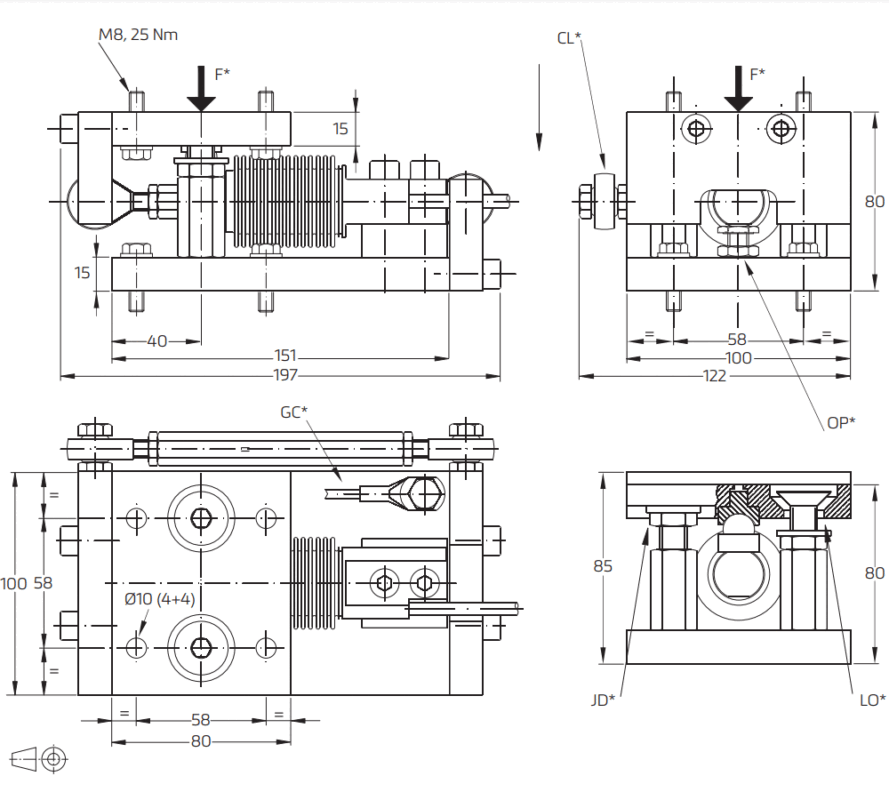 Vessel Mount for OBBS Load Cell