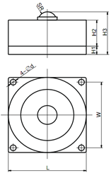 Shear Web Compression Load Cell