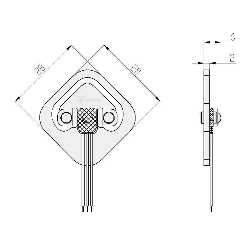 Micro Half Bridge Body Scales Load Cell  For Weighing for size