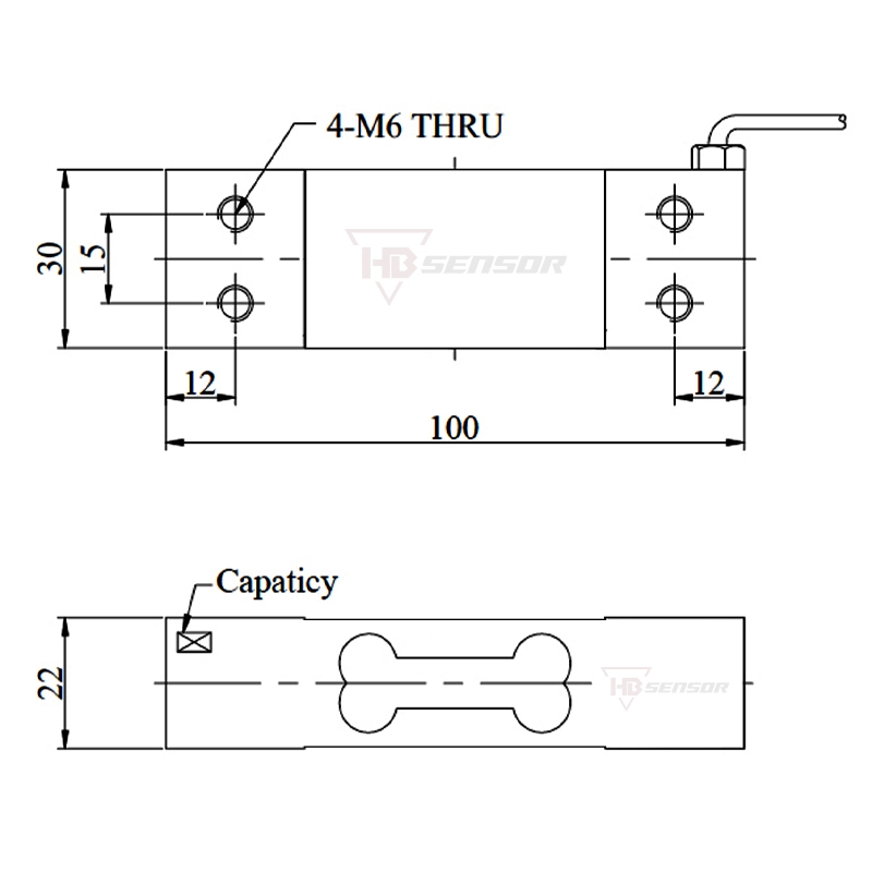 Single point load cell Aluminum weight sensor for size